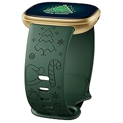 Christmas Engraved Band Compatible with Fitbit