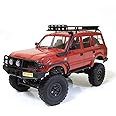 SVERTIBO 1/16 Scale RC Crawler, WPL C54-1 RTR RC Truck 4x4 Off Road RC Rock Crawler with Upgraded Chassis, 260 Motor New Gearbox and Batteries for Adults Hobby Toy (Red)