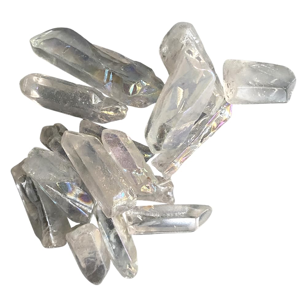 VIE Electroplated Quartz Points, 2-3cm, Pack of 6, Clear