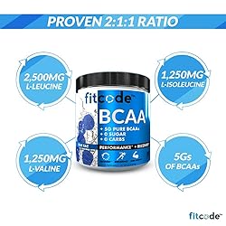 Fitcode Ultra Premium BCAAs with 5G of Pure BCAAs