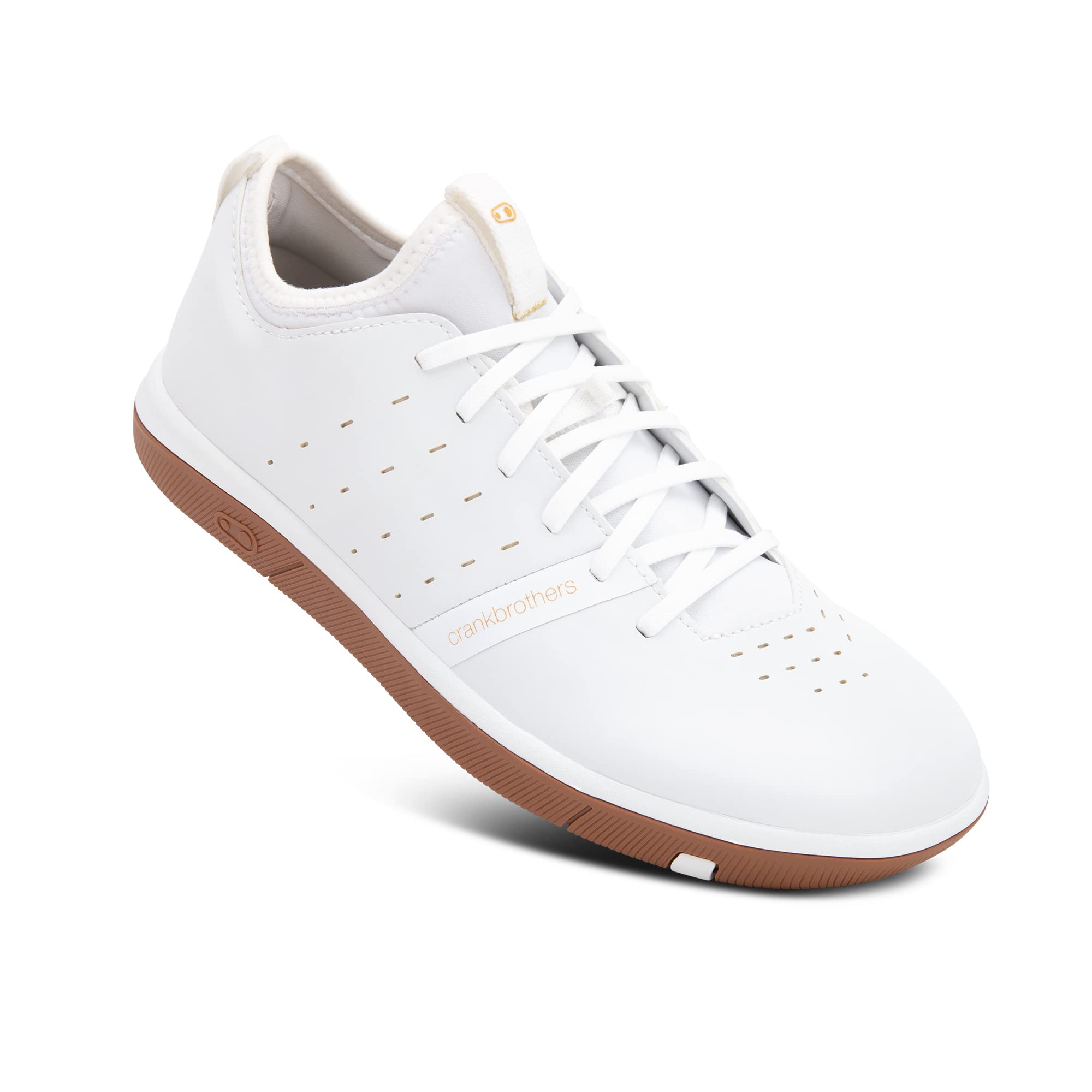 Crankbrothers Unisex Stamp Street Mountain-Biking-Shoes, White/Gold, 6 US Men