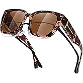 MEETSUN Oversized Fit Over Glasses Sunglasses for Women Men Large Trendy Polarized Sunglasses for Driving UV Protection