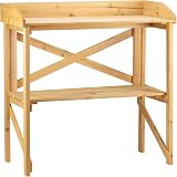 Garden Gear Wooden Potting Bench, 2-Tier Workstation L80xW40xH84.5cm view 2