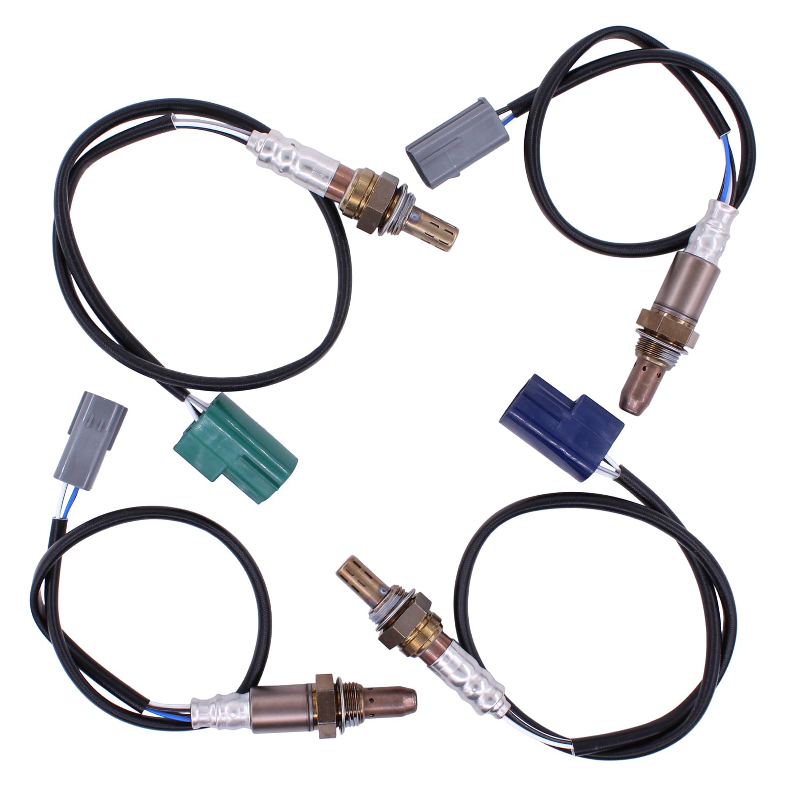 View 1 of MOTOKU Upstream and Downstream Air Fuel Ratio Oxygen Sensor Set for Nissan Xterra Pathfinder Frontier 4.0L 2011 2012 O2 Sensor Front Rear Bank 1/2