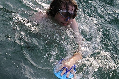 Forestfish Swimming Hand Paddles Training Paddles with Adjustable Strap for Adults and Kids Improve Swimming Speed (M: 7.5 x 5.5 Inch)