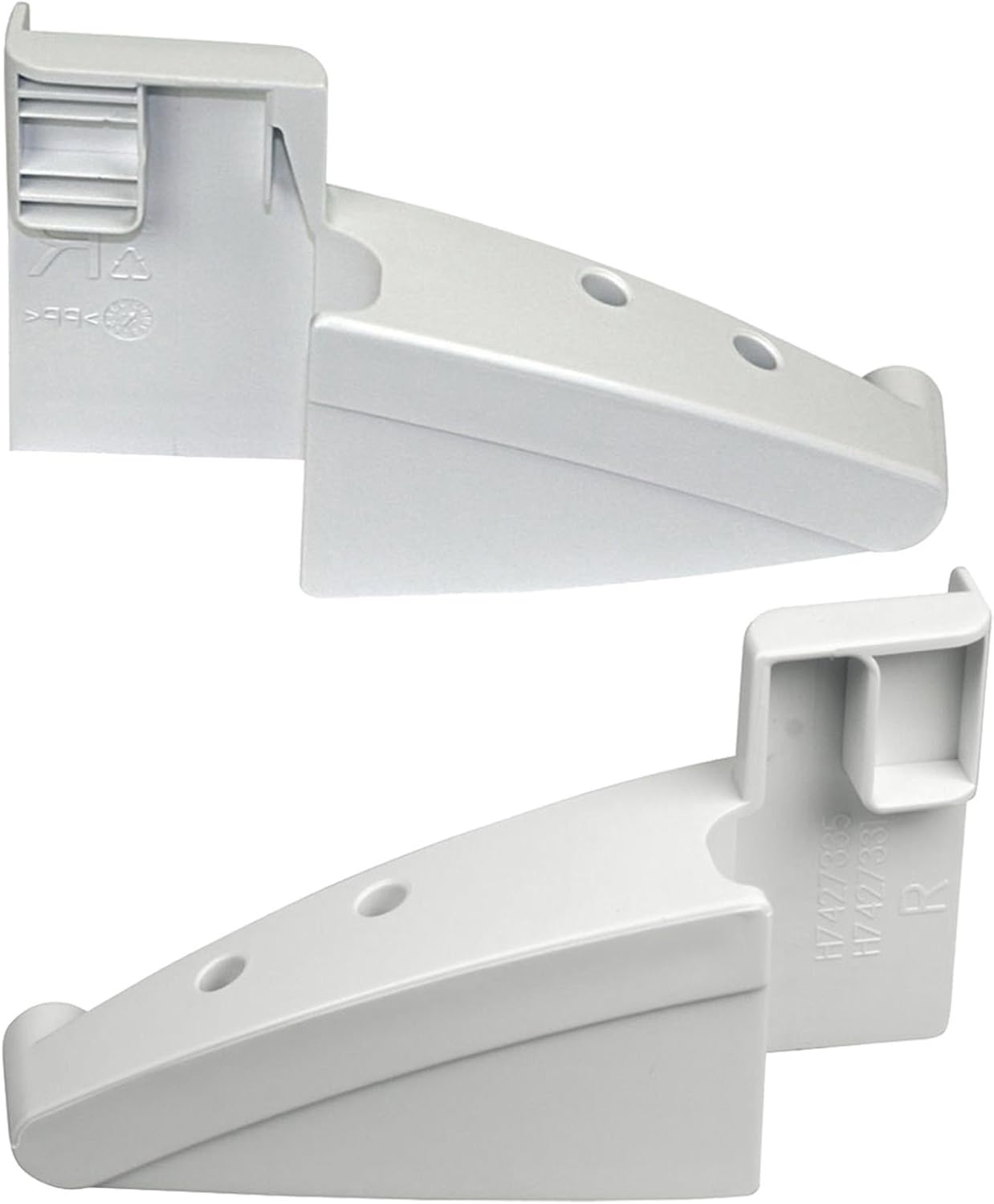 Liebherr Genuine Fridge Freezer Shelf Right and Left Hand Support Brackets, White