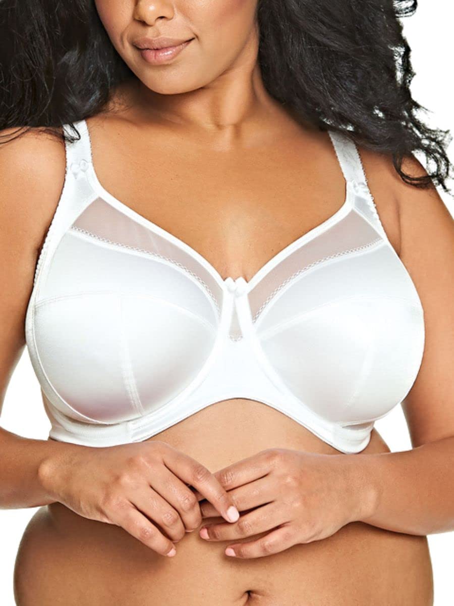 Photo 1 of GODDESS Women's Plus Size Keira Underwire Banded Bra, White, 34K