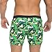 Taddlee Men Swimwear Swimsuits Surf Board Boxer Shorts Long Swim Trunks, Green, Medium