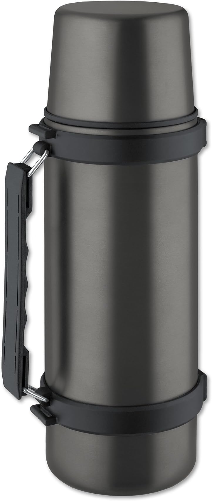 Isosteel VA-9553AT 1.0 Liter 34 fl. oz. Double Walled Vacuum Bottle With Screw Stopper