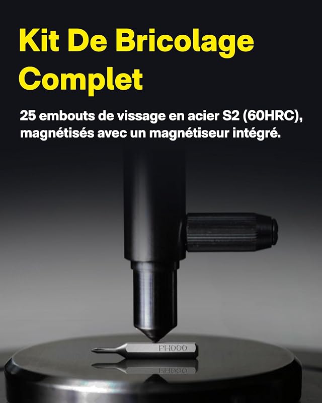 Kit Tournevis de Précision sans Fil ADV, Mini Tournevis Électrique