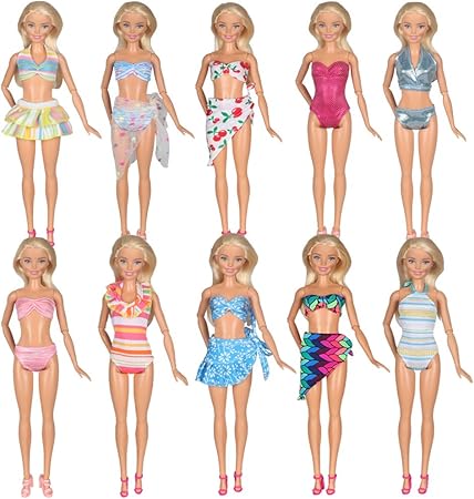 Girls barbie bathing suit Clearance