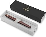 Parker IM Monochrome Rollerball Pen Burgundy Finish Fine Point Gift Box view 2