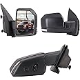 Passenger Side Mirror Side View Mirror Fits Ford F150 2015-2020 w/Heated, Turn Signal, Puddle Lights, External Temperature Sensor(AAT), 10 Pins