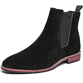 Abborora Chelsea Boots For Men Classic Elastic Dress Boots Fashion Casual Men's Chelsea Ankle Boots