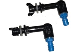 RABBITNIPPLESCOM 2 Pack Bucket connectors with 5/16” Barb for Rabbit Nipples Gravity Feed Set up