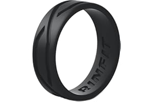 Rinfit Silicone Rings for Women and Men - Silicone Wedding Bands Sets for Him and Her - 4Love Collection Rubber Wedding Rings - Patented Design
