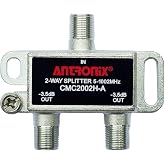 Antronix CMC2002H-A 2-Way Horizontal Splitter -3.5dB 5-1002 MHz High Performance for Coax Cable TV &amp; Internet