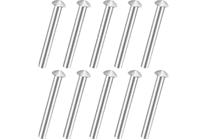 10 PCS Rivets for Spade Handle, Solid Rivet Tool, Round Head Aluminum Rivets, Pop Rivet Tool, Countersunk Fasteners for Shove