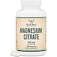 Magnesium Citrate Capsules 90 Capsules (Citrato de Magnesio) 800mg Servings, Vegan Safe, Non-GMO, Gluten Free by Double Wood Supplements