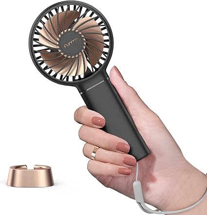 Amazon Funme 携帯扇風機 小型 手持ち扇風機 21新着モデル 浴びて涼しい 3350mah大容量 最長17時間連続稼働 コンパクト 強力 ハンディファン 軽量で便利 Usb充電式 静音 ミニ扇風機 風量3段階調節 手持と卓上両用 Usbファン 夏 お風呂上がり 通勤 通学 旅先