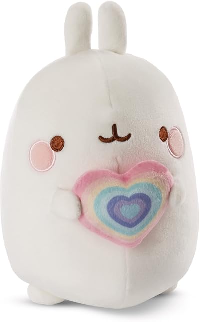 Nici Molang Cuddly Toy Rainbow Heart 12 cm Plush Toy