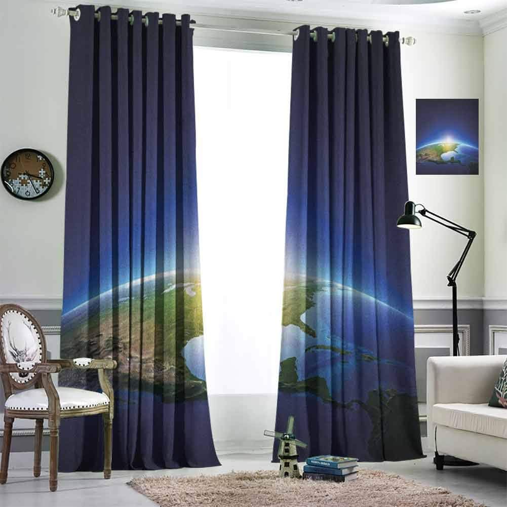 Jktown Earth Blackout Curtains for Bedroom Room Darkening