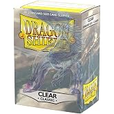Dragon Shield | Standard Size Card Classic Sleeves | 100 CT - Smooth &amp; Tough Premium TCG Sleeves - Compatible with Pokemon, Flesh &amp; Blood, One Piece &amp; Magic the Gathering | Clear