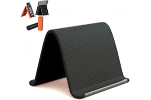 Portable Foldable Silicone Phone Holder, Bendable Freely into Any Shape, Silicone Aluminum Phone Holder Stand- Non-Slip Desk 