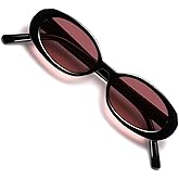VANLINKER Polarized Retro Oval Sunglasses for Women and Men Small 90s Style VL9580