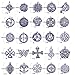Celtic Irish Knot Charms for Jewelry Making Pack of 25pcs (Antique Silver)