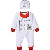 Zusnxaxe Newborn Infant Baby Boy Girl Costume Outfit Uniform Astronaut Bat Costume Clothes Ropmer Prisoner with Hat Long