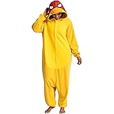 Solvienne Unisex Adult Animal Onesie Pajamas, Men Women Flannel Halloween Cosplay Costume