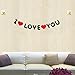 I LOVE YOU Banner, ProCIV Proposal Decoration for Courtship, Birthday, Wedding Anniversary Bridal Party