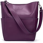 BOSTANTEN Women's Leather Designer Handbags Tote Purses Shoulder Bucket Bags