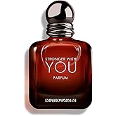 Armani Beauty - Stronger With You - Parfum - Cologne for Men - Woody & Ambery Fragrance - Rum, Bergamot, Lavendar, Cedarwood, and Vanilla Notes - 1.7 Fl Oz