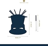 MasterClass Cast Iron Fondue Set 21x18 cm Black with Burner & 6 Forks view 3