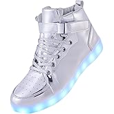 YIQIZQ Led Light Up Shoes High Top Sneakers for Women Men Hip-Hop Dancing Shoes for Halloween Christmas Party with USB Chargi