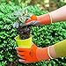 Gardening Gloves for Women (2, Small) Super grippy Garden Gloves from Breathable Nylon with puncture-resistant nitrile