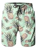 Alistyle Mens 3D Print Graphic Medium Length Summer Casual Athletic Beach Swimming Vacation Surfing Shorts
