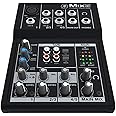 Mackie Mix5 5-Channel Compact Mixer, 1 Mic/Line Input, Main L/R Outputs, 8 Channel Faders, Phantom Power