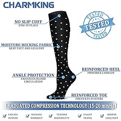 CHARMKING Compression Socks for Women & Men