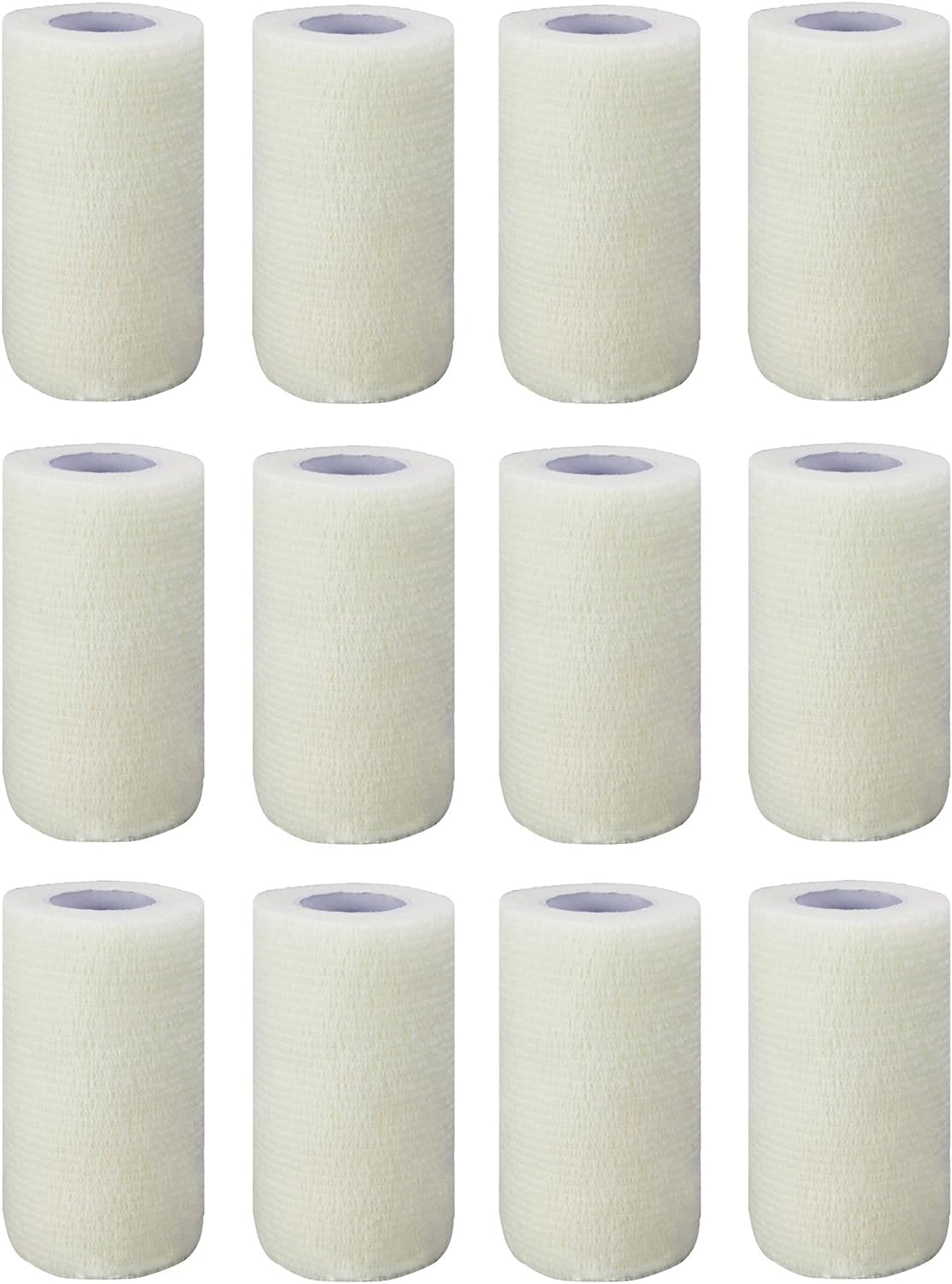 COBOX Unisex's cohesive white bandage, 10cm x 4.5M, pack of 12