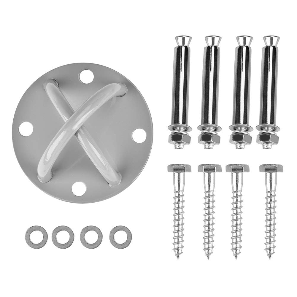 Ejoyous Ceiling Attachment for Aerial Yoga, Trainer Wall Mount Suspension Ceiling Anchor, Yoga Hanging Plate Trainer Bracket for Yoga Exercise Gym Fitness Boxing Punching Bag MAX Load 1000 KG