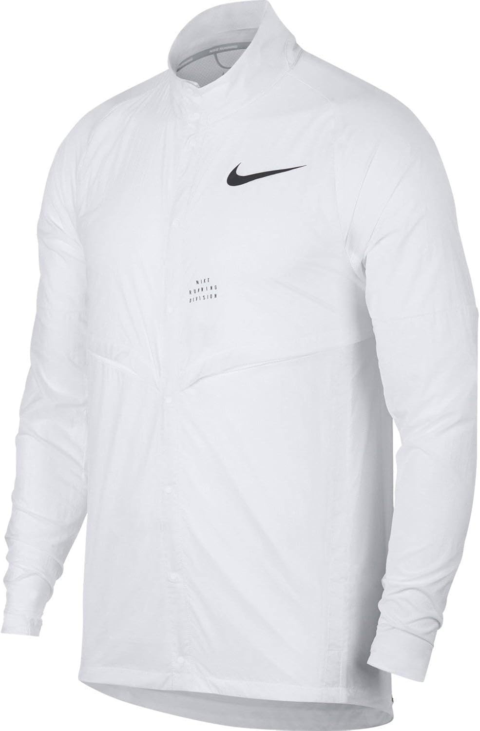 white nike running jacket