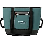 Titan 30 Can Cooler Tote, Keeps Ice Up to 3 Days | Insulated bag, leak proof lining, shoulder straps, water and stain repellent exterior, for camping, road trips, groceries
