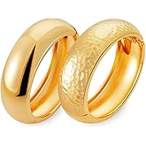 Fashion this season F&S Chunky Trendy Gold Cuff Bracelets Sets, 2026 New Polished for Long-lasting Luster Chunky Wide Cuff Stackable Bracelet for Women, Non-Tarnishing Thick Arm Cuff, Trendy Statement Cuff Bracelet Stack Fashion Jewelry Christmas Gifts