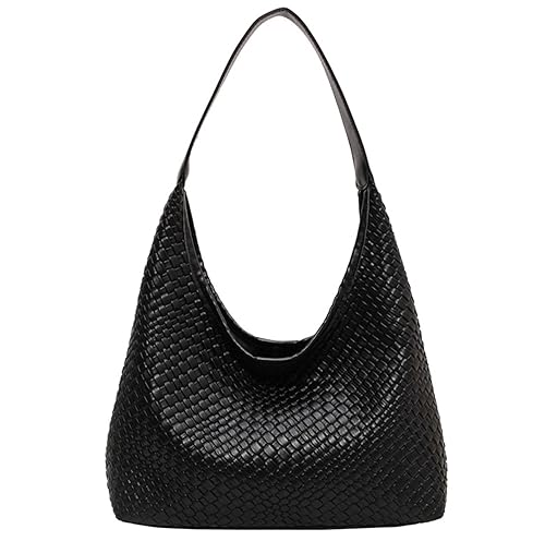 2024 Woven Leather Tote Bag for Women Top-handle Shoulder Bag
