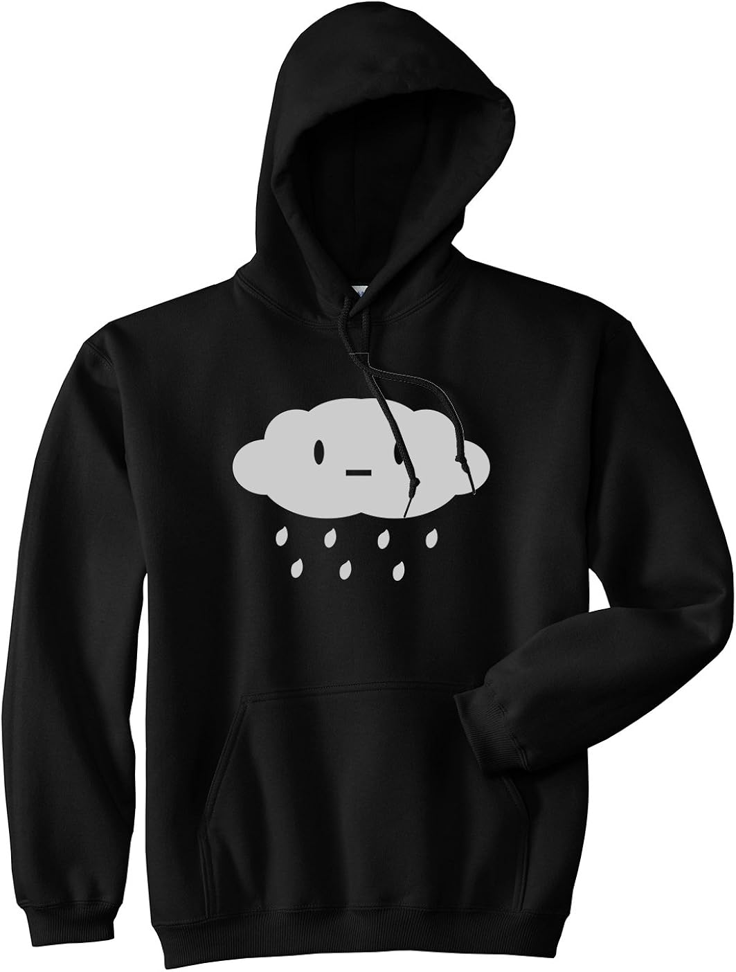 Cute Face Rain Cloud Pullover Hoodie Hoody at Amazon Men’s Clothing store