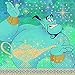 Aladdin Party Supplies Decorations Princess Jasmine Birthday Plates Napkins Cups Table Cover Premium Gold Plastic Cutlery Serves 16 Guests