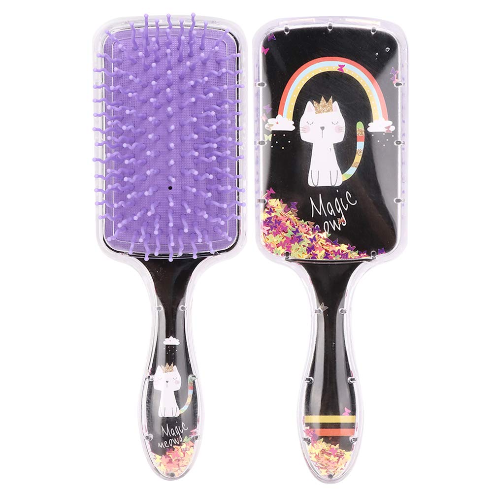 Massage Brush Straight Curly Air Cushion Hairstyling Comb Hair Hairbrush for Massaging Scalp Anti-Static Hair Comb(Cat)